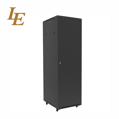 18U-47U 600mm 800mm Cold Rolled Steel Floor Standing Network Cabinet with Tempered Glass Front Door Powder Coated Stocked