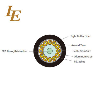 Outdoor 12 Core Single Mode Adss Fiber Optic Cable