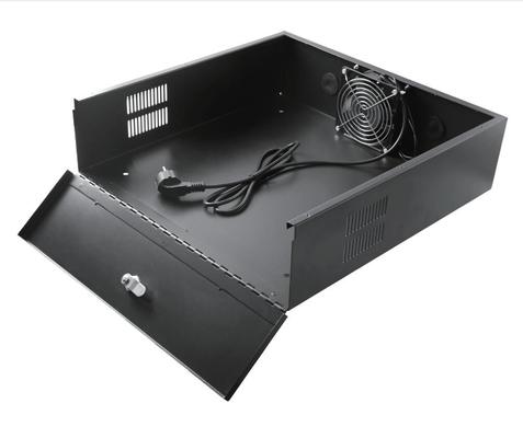 18" X 18" X 5" DVR/PC Security Lock Box Assembling Bracket, Exhaust Fan, Great Electonics Lock Box For Stores, Gyms, Classrooms, And Any Public Place, Metal Steel Box For DVRs And NVRs MDVR Steel Box 