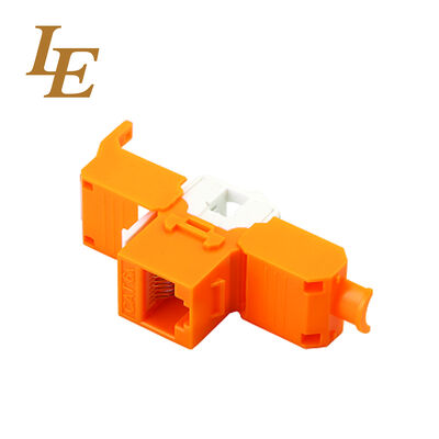 LE-G010S Keystone Jack RJ45 Connector 8P8C Male Copper Contact Plastic Housing for Audio & Video Applications