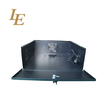 18"x18"x5" Low Price DVR Lock Boxes Driver Status Monitor Wall Mount DVR Lockbox 5U 6U Security DVR Lockbox Enclosure RAL9004 Black 