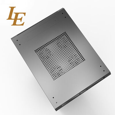 Server Rack Cabinet 42U Tempered Glass Front Door Solid Metal Rear Door with Cable Management Adjustable Feet and Castors