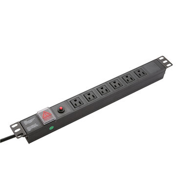American Power Distribution Unit Industrial Use USA Socket 1U Height Aluminium Alloy