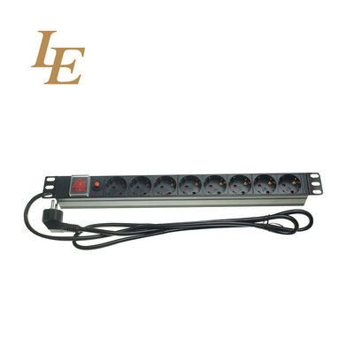 19 inch 8 ports german standard double break switch power distribution unit pdu rack power distribution unit