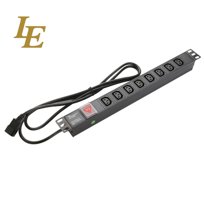 19 дюймовый алюминиевый черный IEC Type 6 Ways 8 Outlets C13 C14 Power Distribution Unit 16Amp/32Amp с плагином Commando доступен IEC320 Smart Socket PDU