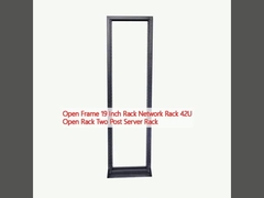 Открытая рама 19 дюймовая стойка сетевая стойка 42U Открытая стойка две почтовые серверы